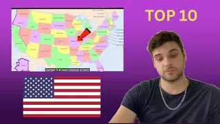 The 10 most DANGEROUS cities in the USA!! British guy reacts  🇺🇸