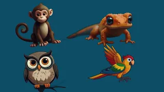 ABCD Animals for children - Education - Alphabet - Kid`s song