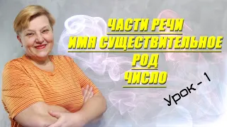 🇺🇦 Українська мова з самого НУЛЯ  • Частини мови. Іменник. Рід. Число • 【 Урок - 1 】