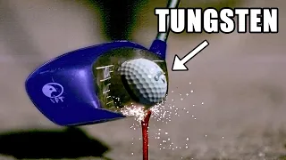 World's Heaviest Golf Ball Destroys Clubs