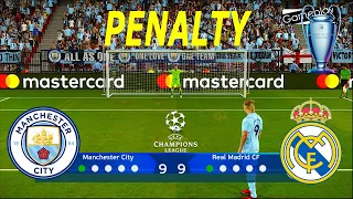 Man City vs Real Madrid | UEFA Champions League 23/24 Penalty Shootout | Haaland vs Vinicius | PES