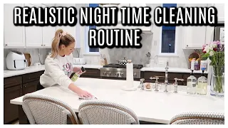 REALISTIC NIGHT TIME CLEANING ROUTINE MOM OF 4 | Tara Henderson