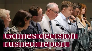 Commonwealth Games inquiry interim report tabling