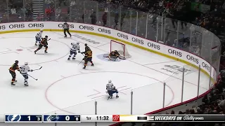 Nikita Kucherov's sick passing goal vs Canucks (18 jan 2023)