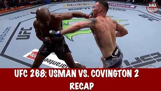 UFC 268: Kamaru Usman vs. Colby Covington 2 Recap