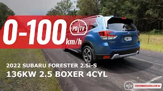 2022 Subaru Forester 0-100km/h & engine sound