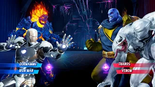 Dormammu & Iron Man vs Thanos & Venom (Very Hard) - Marvel vs Capcom | 4K UHD Gameplay