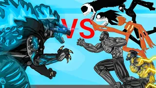 GODZILLA VS. GIGACHAD, ROBLOX DOORS | EPIC BATTLE ! | Animation.