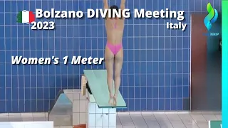 2023 Bolzano Diving Meeting - Womens 1 Meter Diving Finals