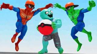 Scary Teacher 3D videos - Tani, Neighbor, Squid Game Doll Escapes Zombie Chase with Spiderman's Help