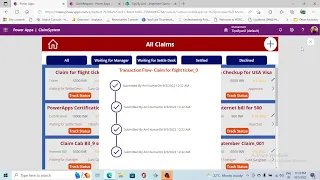 Power Automate Approval Workflow Transition History | PowerApps Track Claim Request - Part 8