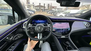 2023 Mercedes EQS SUV 580 Test Drive POV | Ambience Binaural Sound