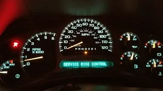 PERMANENTLY DISABLING "SERVICE RIDE CONTROL"  ON MY 2006 YUKON DENALI FOR FREE