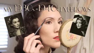 How I Do My Vintage Eyebrows 1930s-1940s | Carolina Pinglo