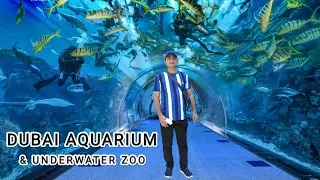 Dubai Aquarium & Underwater Zoo Complete Tour part-1| Exploring Dubai 🇦🇪