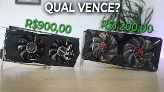 A MELHOR PLACA DE VÍDEO PRA FULL HD!? RX 580 OU GTX 1660 OC? TESTES!