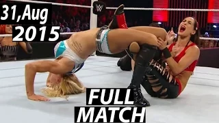 Brie Bella vs Charlotte | Diva Revolution 31 aug 2015 WWE RAW