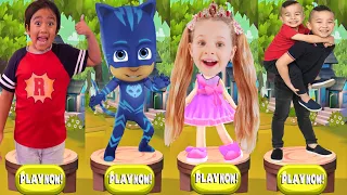 Tag with Ryan vs CKN Toys Boys Runvs Love Diana Pet Dash vs Pj Masks Catboy - Run Gameplay