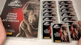 Jurassic World. Распаковка и пополнение коллекции наклеек от Panini. Серия 4