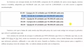 Contabilidade Básica - Controles de Estoques PEPS Inventário Permanente