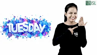 Days of the week - Indian Sign Language