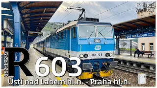 Pohled na trať | Ústí nad Labem hl.n. - Praha hl.n. | R 603 Krušnohor