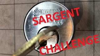 Sargent Lock with fantastic tolerances