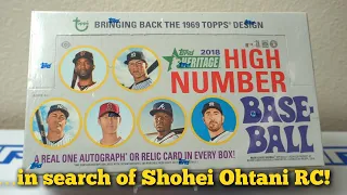 2018 Topps Heritage High Number Box Break! … in search of Shohei Ohtani (or Acuna/Soto) RC's!