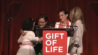 2022 NYC Gala - Donor Marina meets her recipient Brianna for first time