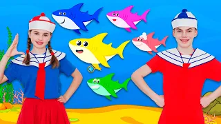 Baby Shark Finger Family Songs and Stories | +Compilation | Nick and Poli