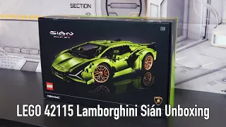 LEGO 42115 Lamborghini Sián FKP 37 Technic Unboxing Showcase