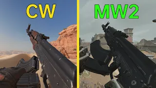 Modern Warfare 2 vs Cold war - Weapon Comparison