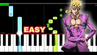 Giorno Theme Piano Tutorial | Only Best Part | Easy l Slow | PianoForAll