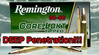 30-06 Remington CoreLokt Tipped 180gr Ammo Review & Ballistics Gel Test: Long Range Hunting Option?!