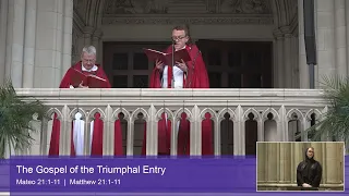 4.2.23 Palm Sunday Gospel Reading at Washington National Cathedral