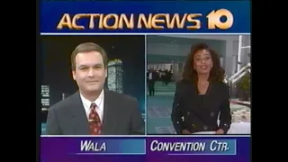 10PM Newscast Action News 10,  September 23, 1993.  Convention Center Opening