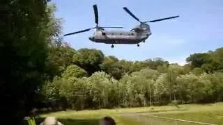 Chinook helicopter taking off from Rheden, The Netherlands