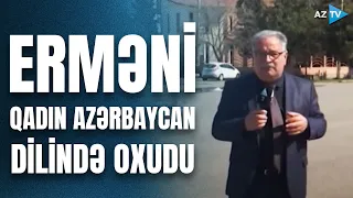 Erməni qadın Azərbaycan dilində oxudu / Armenian woman sings in Azerbaijani – Rovshan Mammadov