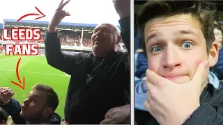 LEEDS FANS KICK OFF IN HOME END - QPR vs Leeds United Vlog