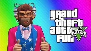 GTA 5 Online Funny Moments - Independence Day DLC, Roller Coaster, Fireworks, Liberator Truck!