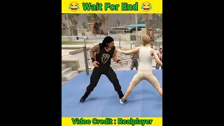 Harun Gamers  wwe fight roman reigns   Roman Reigns Vs dj Adam ww fightt🥊#comedy #freefire#