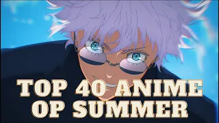 Top 40 Anime Openings de Verão (Summer) 2023
