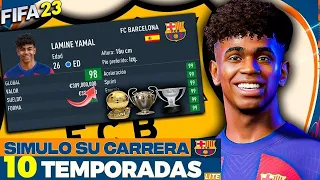 Simulo la CARRERA de LAMINE YAMAL FIFA 23 Modo Carrera LITE