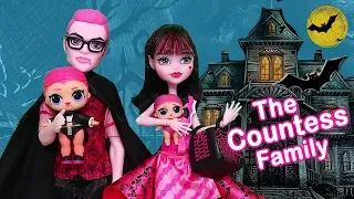 Sniffycat Barbie Families ! The COUNTESS Doll Family Bat Mystery | Toys and Dolls Fun for Kids