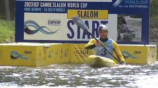 Peter Kauzer Slovenia Semi Final / 2023 ICF Canoe-Kayak Slalom World Cup La Seu d'Urgell Spain