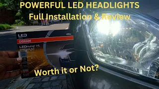 🔥 UPGRADE Your Car Headlights to Powerful LEDs 🔥| OSRAM | Full Installation & Review | Motor Centric