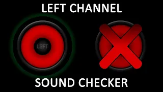 (◀️ONLY LEFT CHANNEL◀️) 1 MINUTE - 🎶Audio Stereo Test for Speakers / Headphones🎶