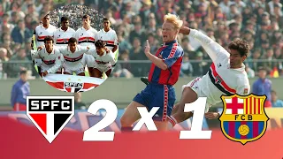 São Paulo 2 x 1 Barcelona - melhores momentos Final Mundial Interclubes 1992