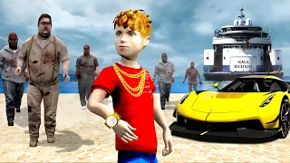 THE RICHEST KID in a ZOMBIE Outbreak! (GTA 5)