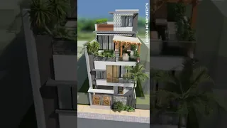 20X50 Feet Small House with Luxurious Interior #house #design #shorts